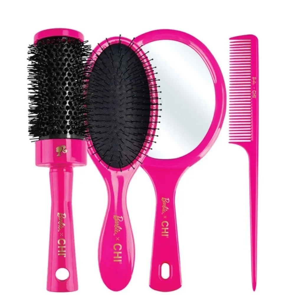 CHI‎ X  Barbie Pretty In Pink Brush Set